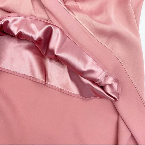 City Chic  One Shoulder Sensual Satin Evening Tulip Hem Dress: Baby Blush Pink