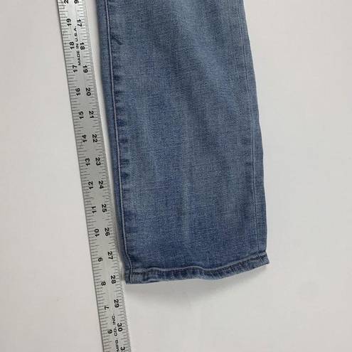 J.Crew  Jeans 28 Straight Leg Destroyed Distressed Medium Wash Women’s