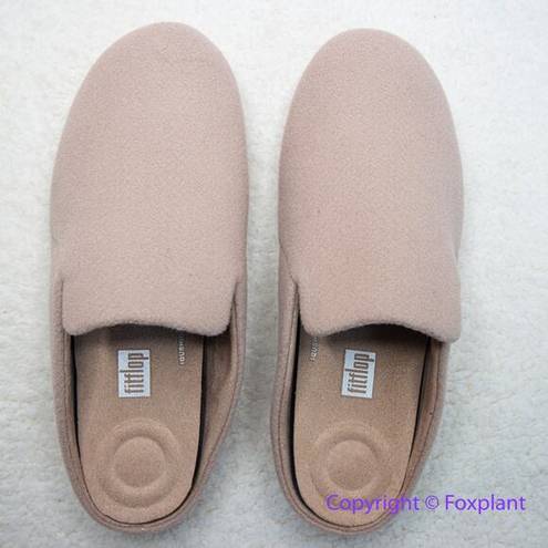 FitFlop New!  CHRISSIE II E01  Haus Felt Slippers in rose, size 8