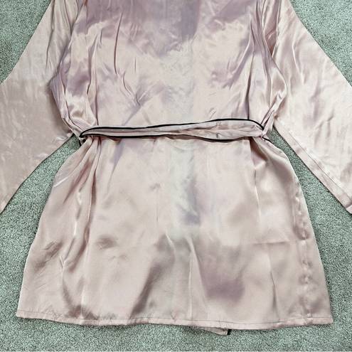 Mulberry THXSILK Women’s 19 Momme Mini Robe 100%  Silk Lotus Pink Size M