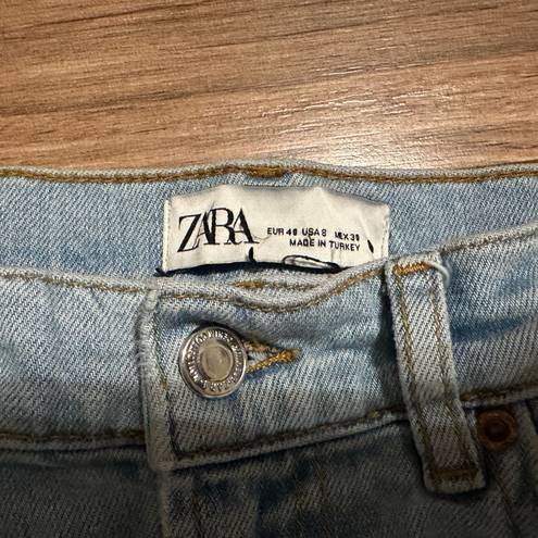 ZARA  Distressed Bottom Jeans