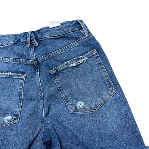 Good American  Denim Indigo154 Bermuda Shorts US 2/26