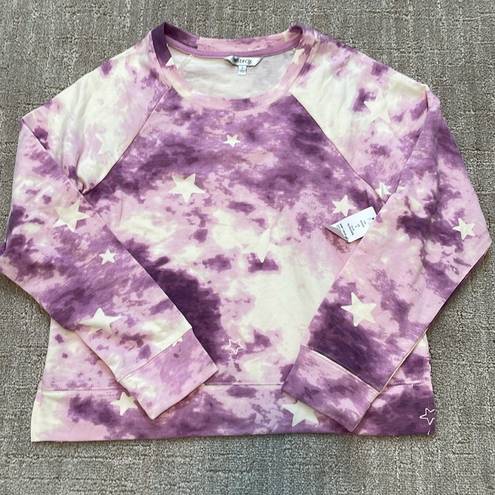 Wildfox NWT  lavender purple tie dye knit top sz S