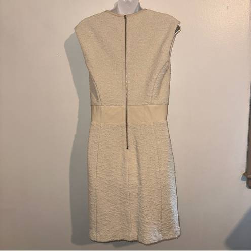 Rebecca Taylor Crew Neck Mini Dress Size: M | US 8 Color: Cream 🆕 Retail $475