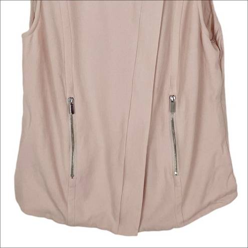 1. State  Light Pink Zip Front Vest Size Small