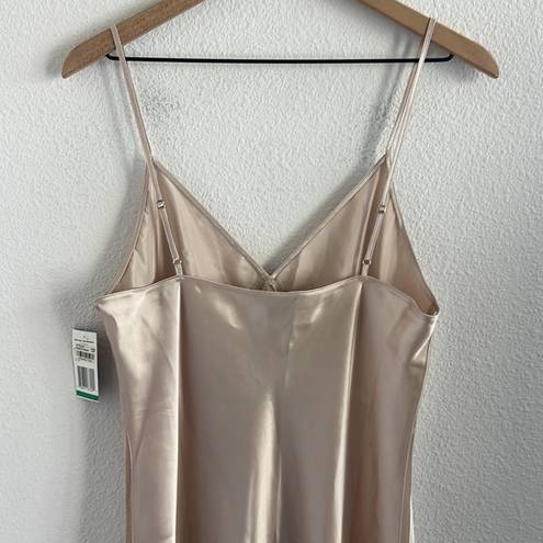 Jones New York NWT  Intimates Long Maxi Slip Dress Champagne Large