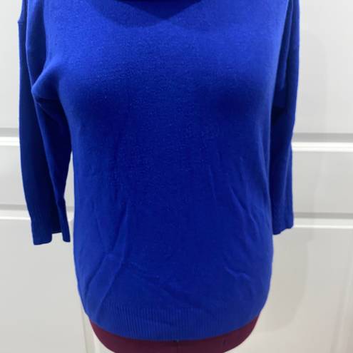 Sag Harbor  Vintage Blue Cowl Neck Sweater Size Large