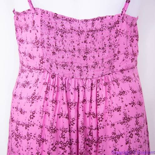 Free People NEW Intimately  Caught Up Printed Slip Dress, Pink, XL