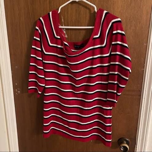 Fashion to figure  stripe sweater