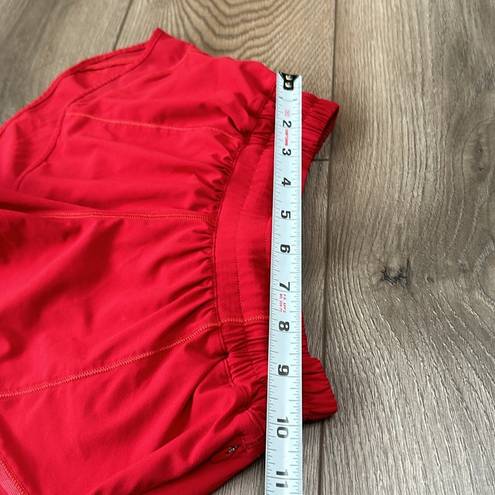 Lululemon  Red Hotty Hot Lined Shorts Size 2