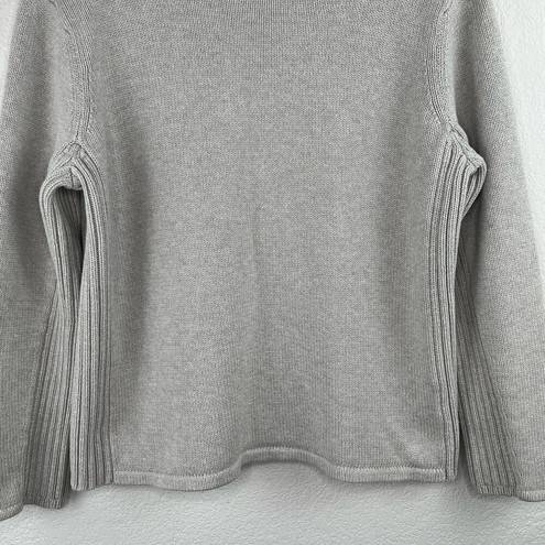 DKNY  Light Gray Rounded Crew Neck Heavy Sweater Oversized Large