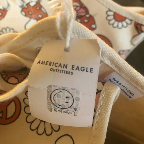 American Eagle  AE Hightop Canvas Mushroom Sneaker Size 9 2023 Lace Up Bumper Toe