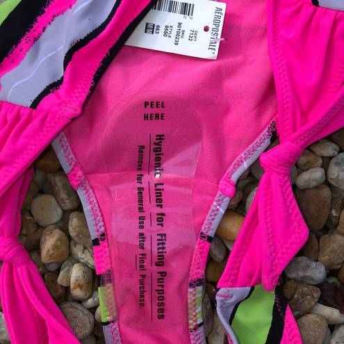 Aeropostale  medium pink bikini bottoms; new w/tag