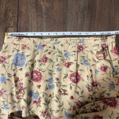 Talbots Vintage  Floral Bohemian Cottage Core Midi Skirt