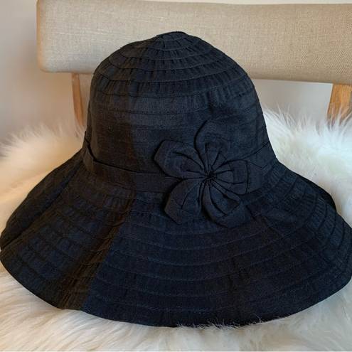 Pacific&Co The Hatter  Black Woman’s Wide Brim Floppy Hat