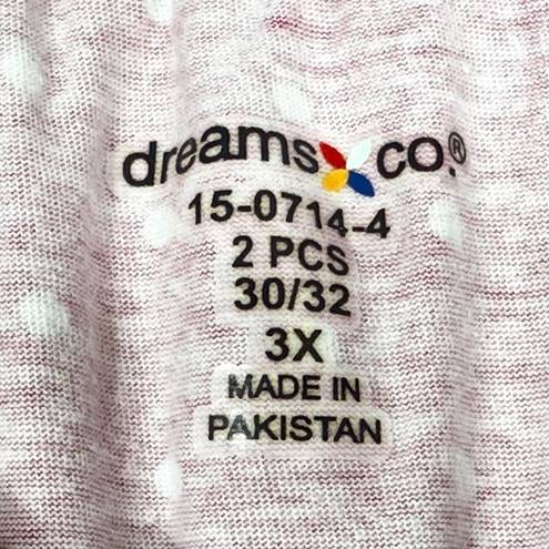 Krass&co Dreams and  Roamans Plus Size 3X Pajama Set 30W 32W Tank Top Shorts Cotton 440