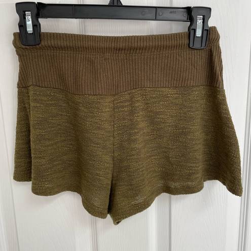 Forever 21  Olive Green Drawstring Sleep Wear Lounge Shorts Women’s Size S