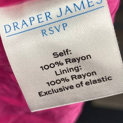 Draper James  Polka Dot Midi Dress Adjustable Tie Bows Straps Pink White Medium