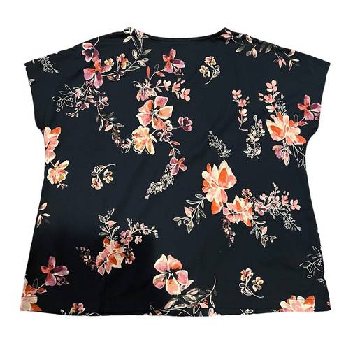 J.Jill  Floral Print Luxe Supima VNeck Tee