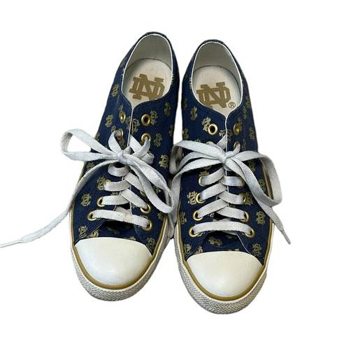 The Row  One Notre Dame Blue Gold Sneakers Unisex Men's 6 Women's 7.5