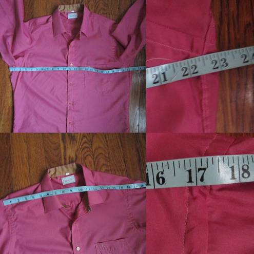 Oscar de la Renta Vintage  Shirt L Pink Button Down Long Sleeve Women Barbiecoree