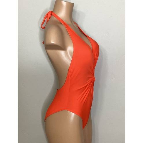 PilyQ New.  tangerine twist front swimsuit