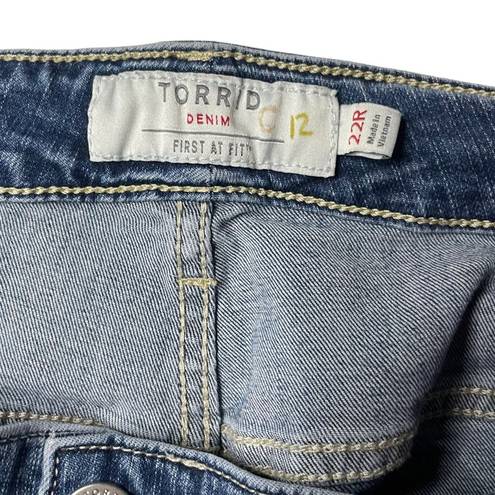 Torrid  Womens Jeans Size 22 First At Fit Bootcut High Rise Medium Wash Denim