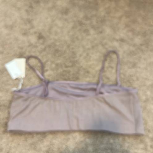 Good American  Sparkle Band Bikini Top in Lilac Size 7 (4XL)