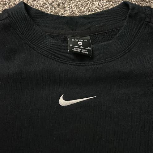 Nike black open back sweater