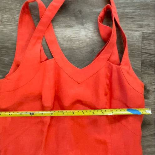 Philosophy  linen halter orange dress size 4