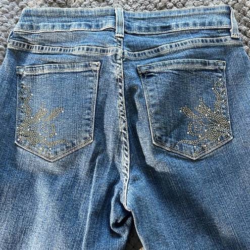 NYDJ  Not Your Daughters Jeans Denim Blue Straight Jeans Size 8P GUC #0235