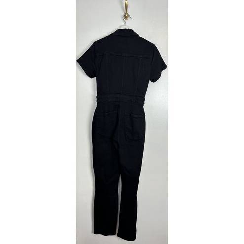 Good American  Fit for Success Jumpsuit in Wash Black099 Size Medium