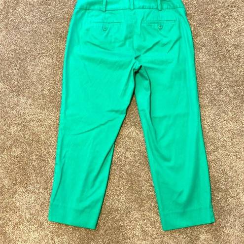 Talbots | Green signature cropped trousers