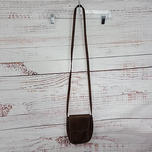 Krass&co Vintage G. H. Bass &  Brown Genuine Leather Mini Crossbody Bag Women's Purse