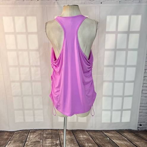 Avia  pink racer back side drawstring workout tank top size xxl