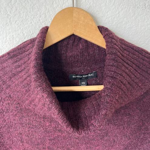 Banana Republic Purple Cowl Neck Sweater