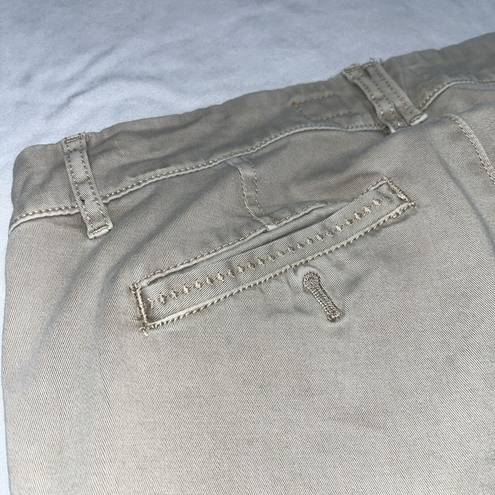 Pilcro  Pants Womens 27 Hyphen Chino Mid Rise Tan Pockets Stretchy Slim Tapered