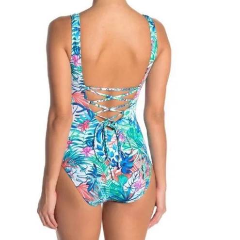 Tommy Bahama  Tropical Island Floral One Piece Swimsuit size 8
