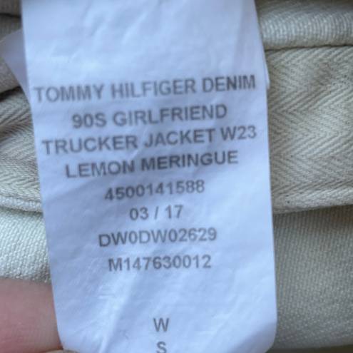 Tommy Hilfiger Vintage 90s Girlfriend Trucker White Denim Jean Jacket - $67  - From Julz