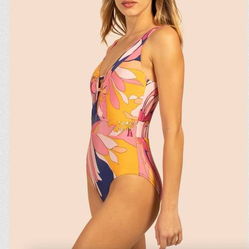 Trina Turk New!  Breeze Plunge Maillot One Piece Swimsuit