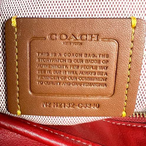 Coach  Red Smooth Leather H2132 Soft Tabby Hobo Shoulder Crossbody Bag