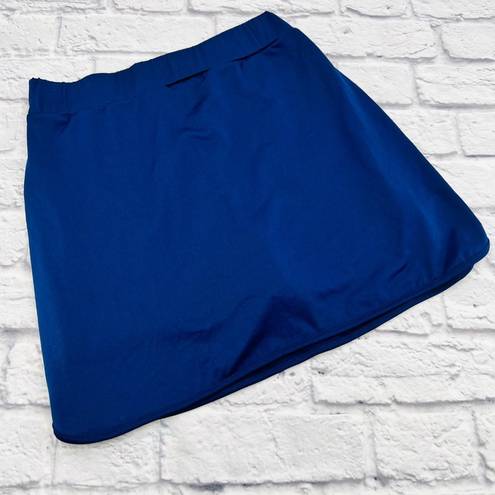 J.Crew  Pull-on Mini Skort W/ Short Women's Small Navy Blue Elastic Waist Stretch