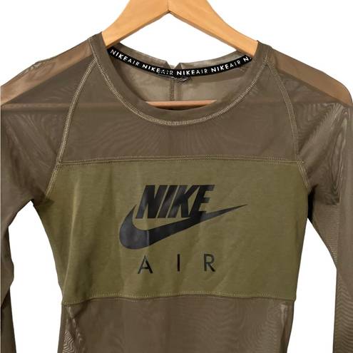 Nike  Air Green Mesh Bodysuit Top Shirt