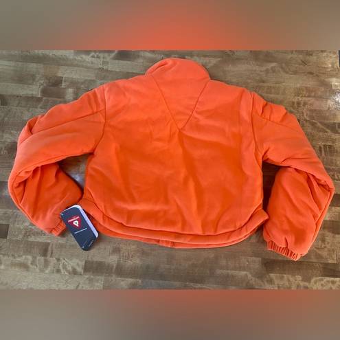 Free People Movement FP MOVEMENT Free People Neon Orange Puffer Jacket Cropped Insulated XS NWT