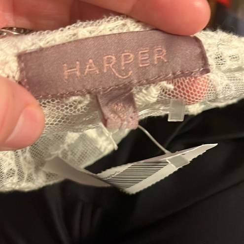 Harper  medium white lacy cardigan sweater (2032)