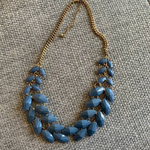 Petal Blue  Statement Necklace