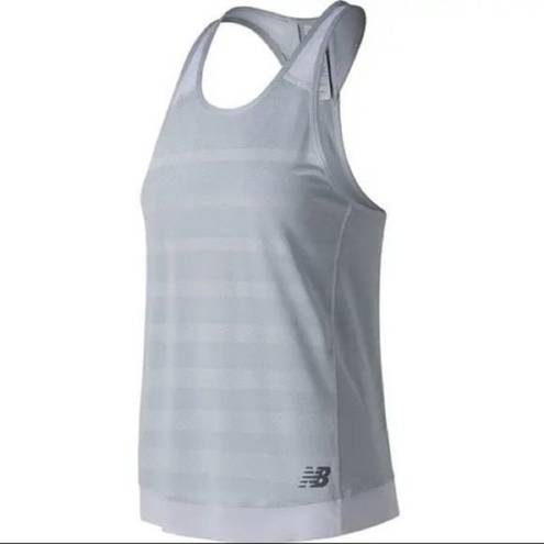 New Balance  Light Blue Athletic Yoga Gym Racerback Mesh Tank Top Medium