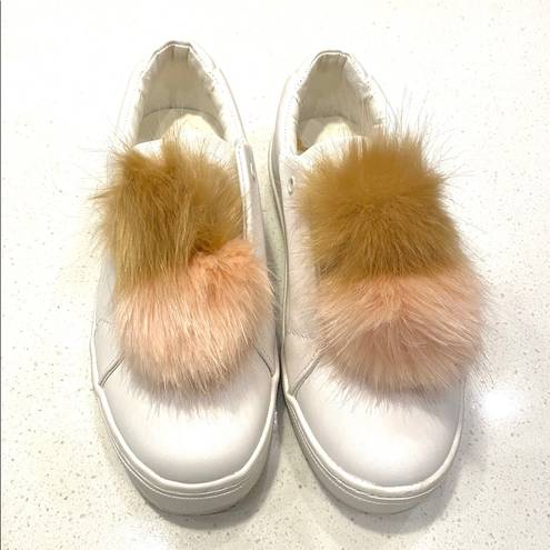 Sam Edelman  “Leya” Laceless Pom Pom Sneakers