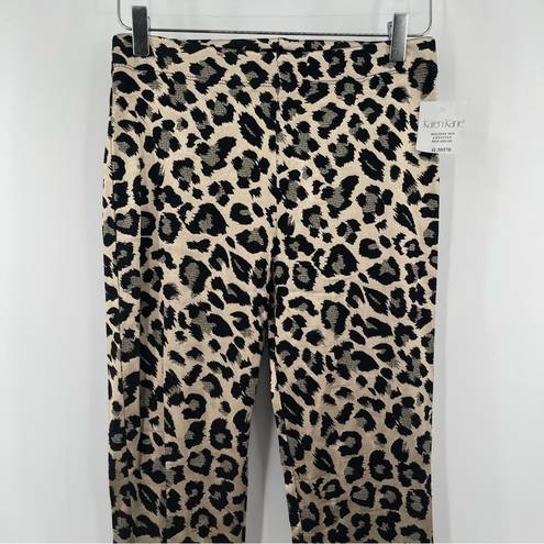 Karen Kane  Animal Print Leopard Leggings Gold/Black Holiday Shiny NWT SZ Small