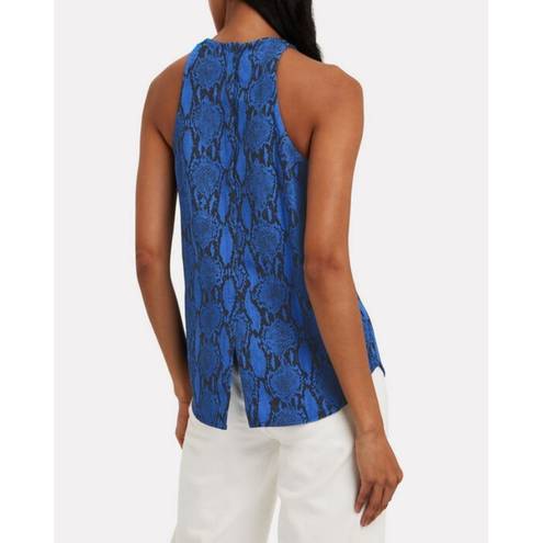 ALC Frank 💕ALC💕 Anise Snakeskin Print Crepe Tank Top Blue 2 NWT